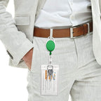 Fushing 20Pcs Retractable ID Badge Holders ID Badge Reels - Image 5
