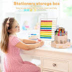 Pencil Pen Holder for Desk, 9 Slots 360 Degree Rotating Desk Organizers - Image 7