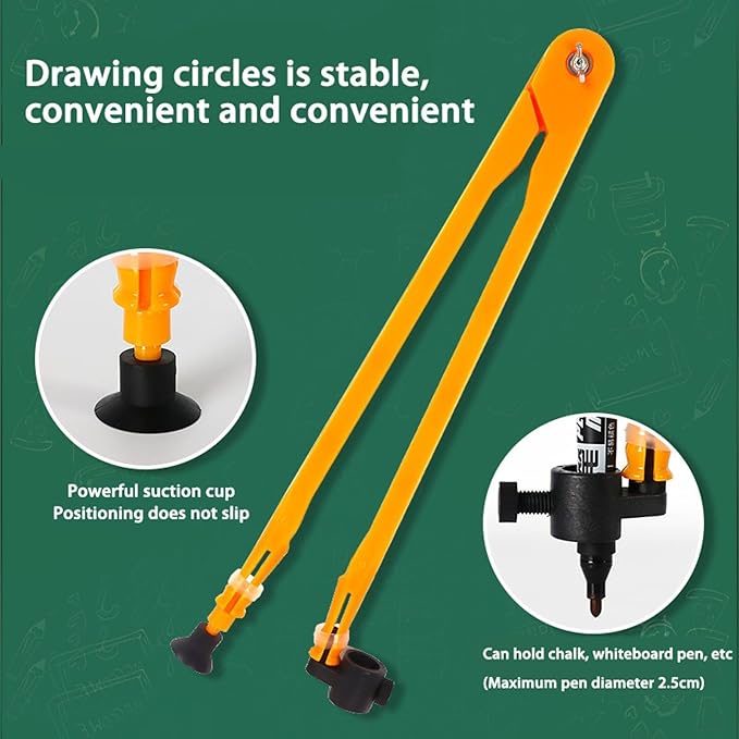 Magnetic Geometry Tool, School Supplies Protractor Compass Set, Teacher Board - Image 7