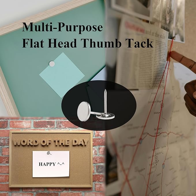 Galdexi 100pcs Flat Head Thumb Tacks - Image 5