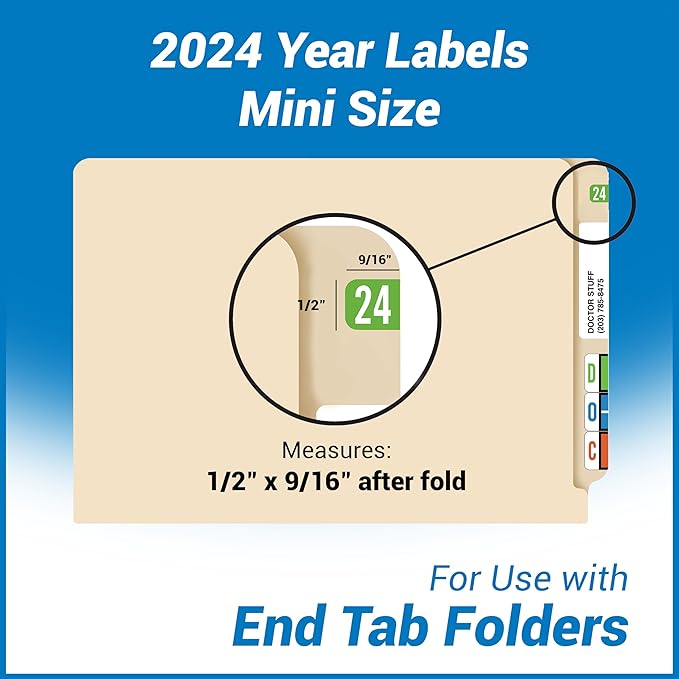 MINI 2024 Year Stickers, Doctor Stuff 2024 Chart Stickers, Light Green Color - Image 4
