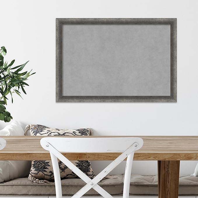 Amanti Art Grey Framed Magnetic Board 18x26 Medium Vision Board - Image 5