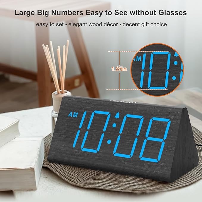 DreamSky Wooden Digital Alarm Clocks - Image 2