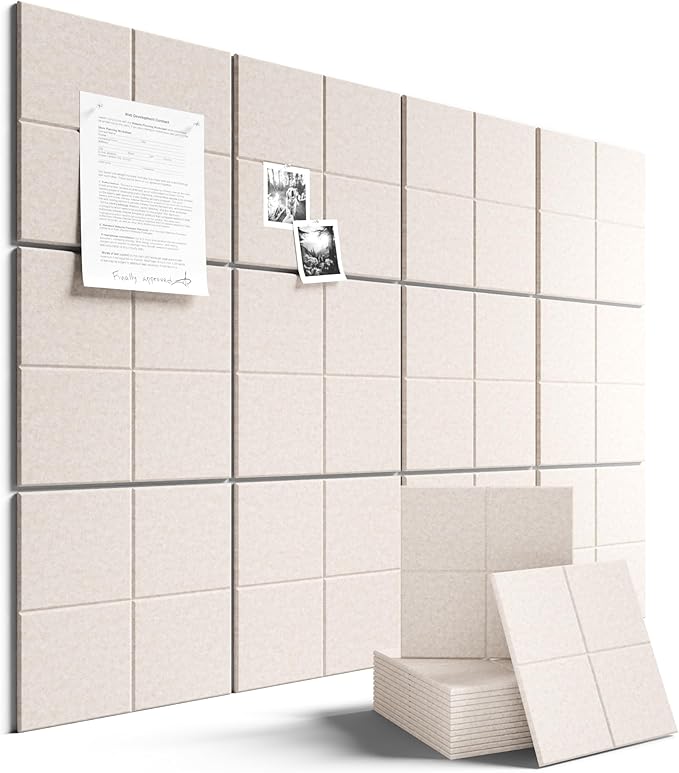 Large Felt Bulletin Board 48" x 36", Cork Board Alternative by FLUXYNARA