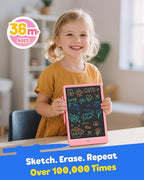 TEKFUN LCD Writing Tablet for Kids, 10-inch Coloring Drawing Pad, Mess Free - Image 2