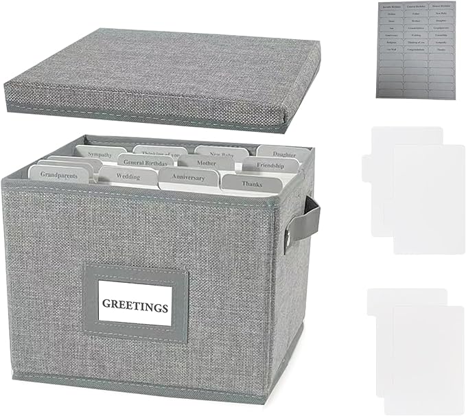 Greeting Card Organizer Box by HLWGOG