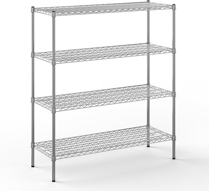 Regal Altair 18" Deep x 48" Wide x 54" Height Wire Shelving Kit | 4-Tier | NSF by Regal+Altair