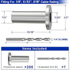 Steel DN Mate 200 Pack Stainless Steel Protector Sleeves - Image 2