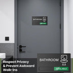 Bathroom Door Signs, Available In Use Sliding Sign, Do Not Disturb, Vacant - Image 6