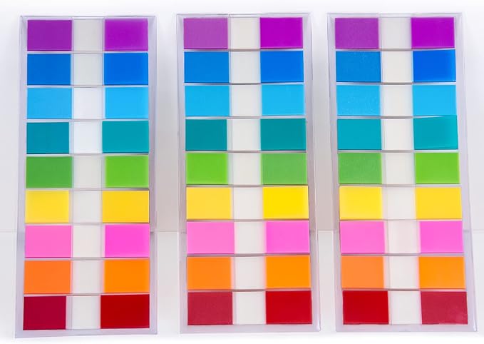 Golcellia 540 Pieces Transparent Sticky Notes Page Markers Book Tabs Sticky by Golcellia