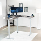 VIVO Electric Corner 63 x 55 inch L-Shaped Standing Desk, Memory Height - Image 2