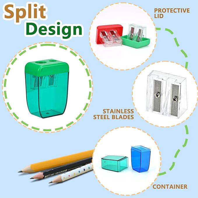 AUSTARK 4Pcs Pencil Sharpeners Manual - Image 3