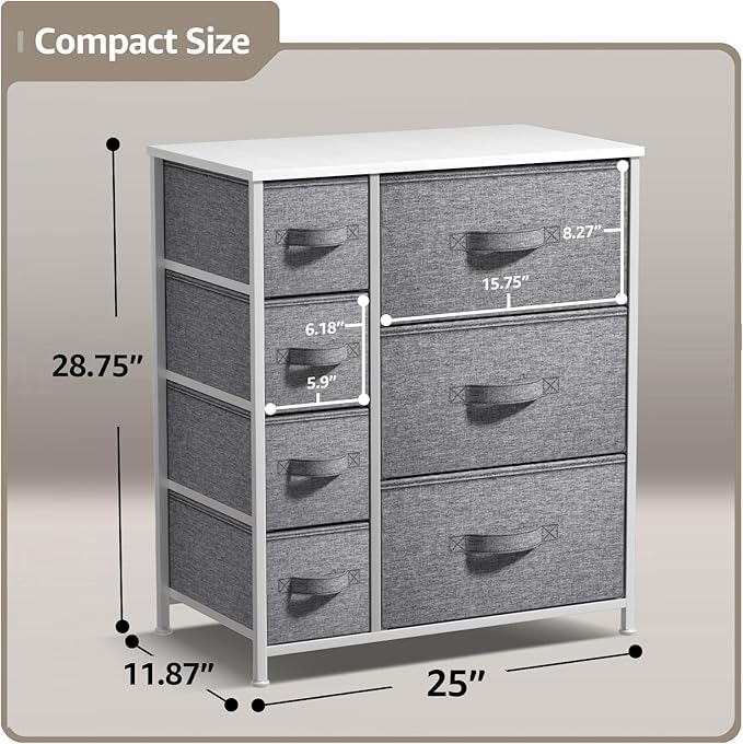 Sorbus Dresser with 7 Drawers - Image 3