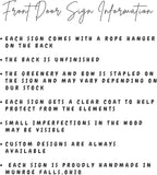 Wood front door sign Wood sign Home decor Welcome sign Sign - Image 6