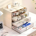 OSteed Spacious Desktop Storage Box, 1 Large Storage Drawer, Stackable Office - Image 2