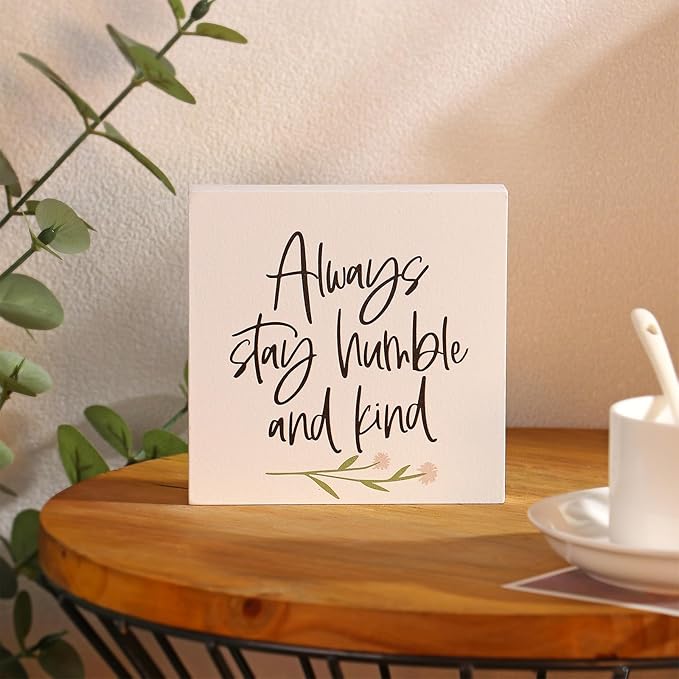 3 PCS Inspirational Wooden Box Signs - Image 9