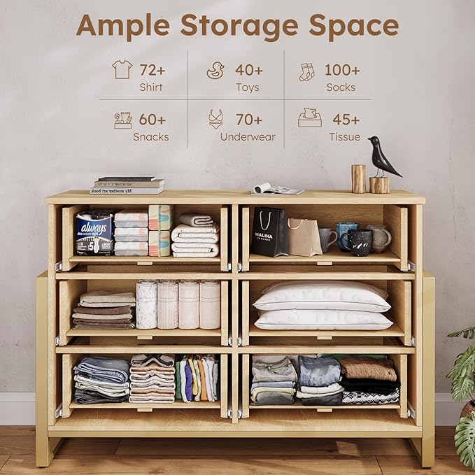 LGHM Fluted Dresser for Bedroom - Image 4