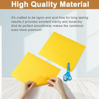 Silunkia 40 Sheets Yellow Cardstock 8.5 x 11 Crafts Paper, 200gsm/75lb - Image 4