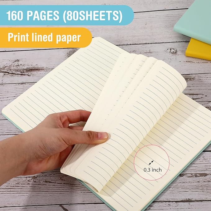 Honoson 20 Pack Lined Journal Notebooks A5 Hardcover Executive Notebook 5.5" x - Image 4