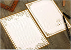 8 Pcs Vintage Letter Papers Set Printable Writing Paper Lined - Image 8
