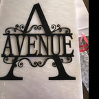Personalized Metal Name Signs, Split Letter Monogram Wall Decor, Custom Last - Image 3