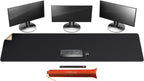 Mydours 79" x 20" Super Large Desk Mat, PU Leather & Cork Desk Pad, Extra Large by Mydours