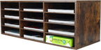 PAG Mail Sorter, Wooden Countertop Literature Organizer, Student & Desktop Bill