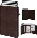 typecase Mens Wallet Card Holder: Pop Up Aluminum Case, Genuine Leather by typecase
