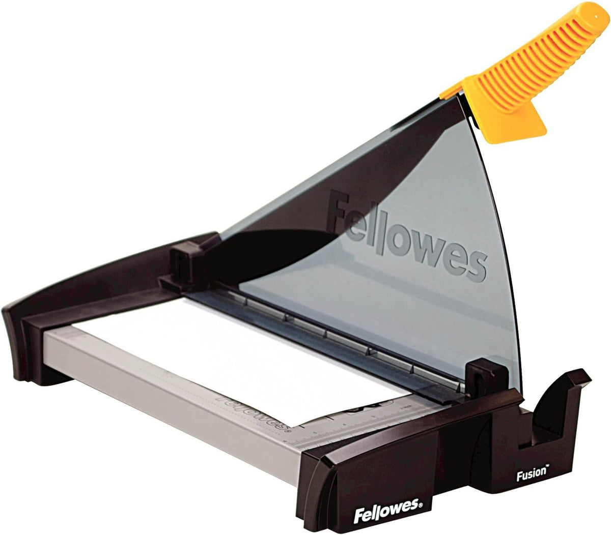 Fellowes Fusion A4 Paper Guillotine, graphite, silver, yellow