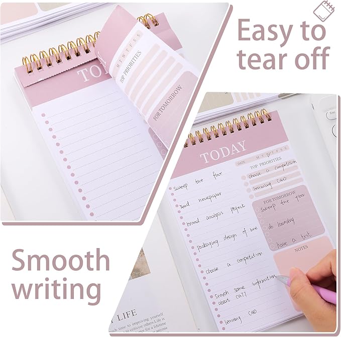 Thboxes 2 Packs To Do List Notepad, Total 208 Pages To Do List Notebook A5 - Image 4