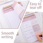 Thboxes 2 Packs To Do List Notepad, Total 208 Pages To Do List Notebook A5 - Image 4