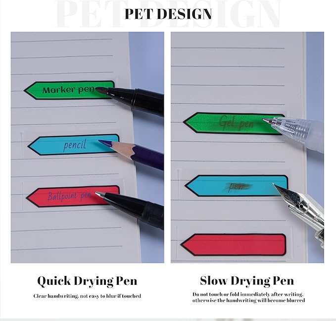 Golcellia 3 X 300 Tablets, Transparent Sticky Notes, Page Markers, Book Tabs - Image 3