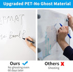 AFMAT Whiteboard Sticker, 17.3" x 78" Dry Erase Contact Paper, Stain-Proof & - Image 2