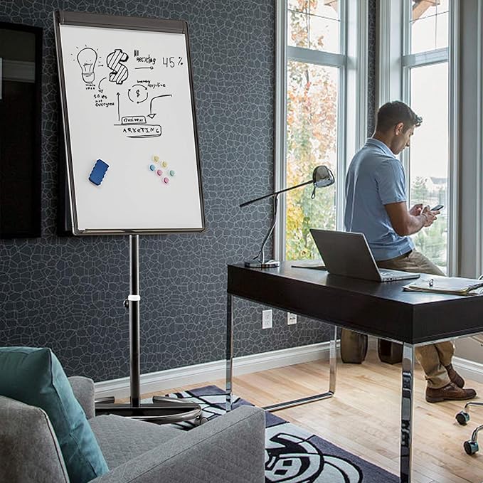 maxtek Mobile Dry Erase Board – 40x28 inches Magnetic Portable Whiteboard Stand - Image 6