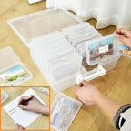 ALINK Photo Storage Box with Handle, Office Supplies - Image 3