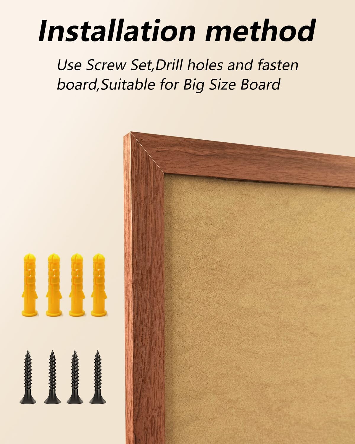 Magnet Board for Wall, 15.7" x 23.6" (Background Paper not Included)