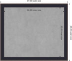Amanti Art Black Framed Magnetic Board 23x27 Medium Vision Board - Image 2