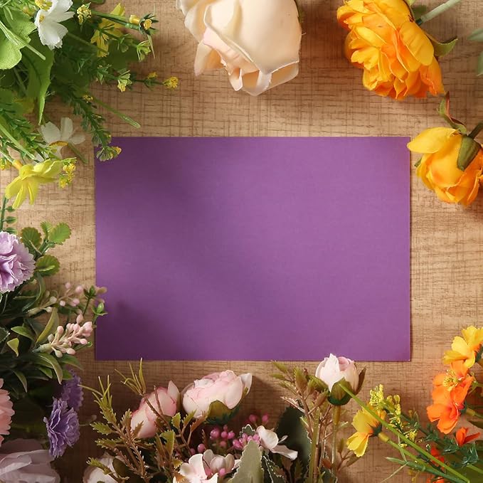50 Sheets Colored Cardstock Paper 5 Colors, 250 GSM Heavy Card Stock - Image 7
