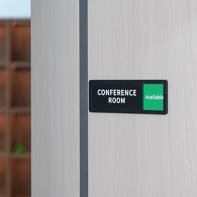 Conference Room Office Door Sign Do Not Disturb, Versatile In-Use/Available - Image 6