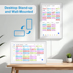 15.6 Inch Digital Calendar Wall Touch Screen Chore Chart, 32GB Electronic Calendar + Smart Family Planner, Wall and Desk Mountable, Gifts for Women Men, Gifts for Mom Dad