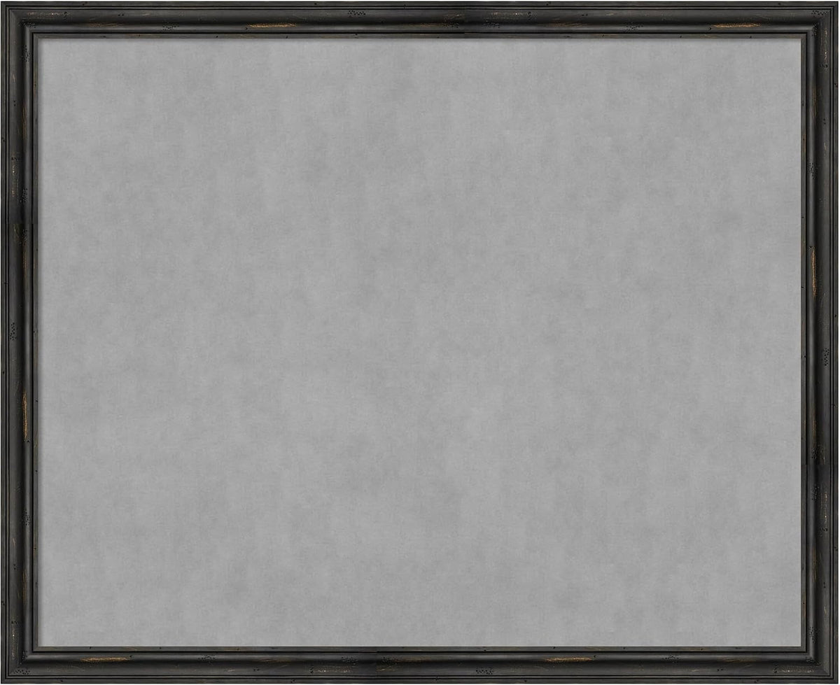 Amanti Art Black Framed Magnetic Board 35x43 X-Large Vision Board