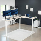 VIVO Electric Corner 84 x 63 inch L-Shaped Standing Desk, Memory Height - Image 2