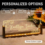 Desk Name Plate Personalized, Custom Office Light Up Name Plate - Image 6