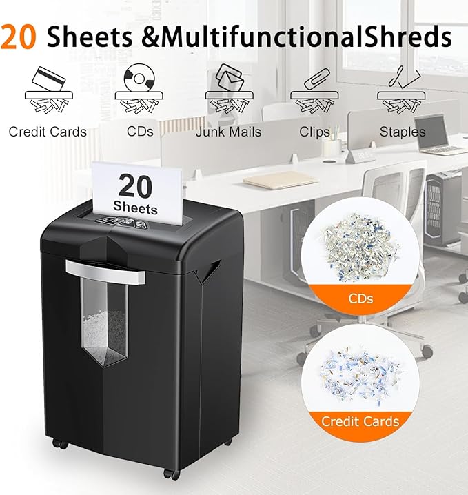 Bonsaii Shredder, 20 Sheets, Operates Continuously - Image 3