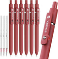 STAGEEK Red Gel Pens, Fine Point Retractable Smooth Writing Pens by STAGEEK