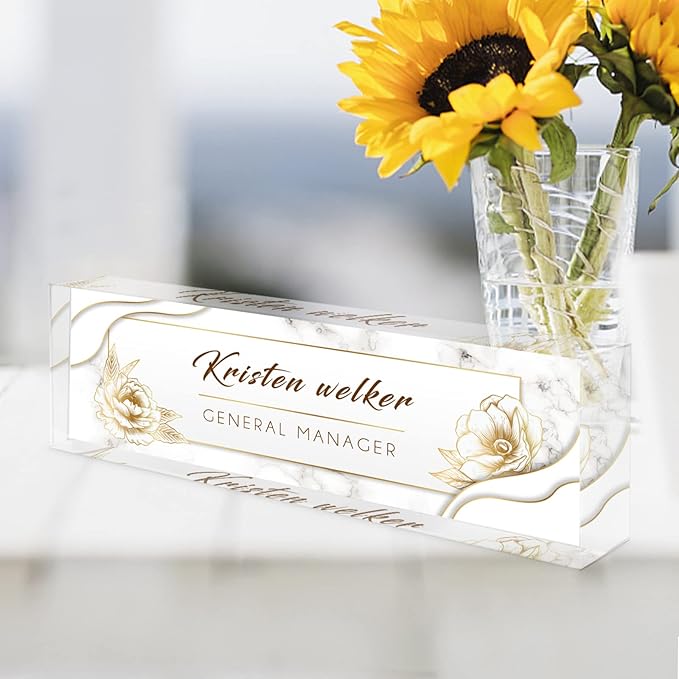 Desk Name Plate Personalized, Custom Name Plates - Image 6