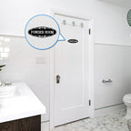 Powder Room Sign Sticker for Business and Home，Self-adhesive Cute Powder Room - Image 7