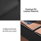 Aothia Leather Office Desk Pad Protector, Non-Slip PU Leather Desk Blotter - Image 7