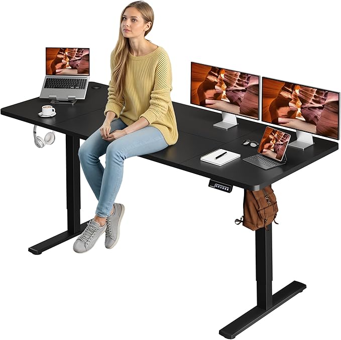 FitStand Adjustable Standing Desk, Large 79x31 Inches Standing Desk by FitStand