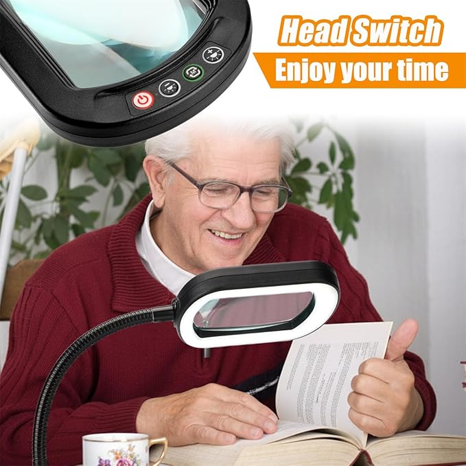 Veemagni 10X Rectangle Magnifying Glass - Image 6